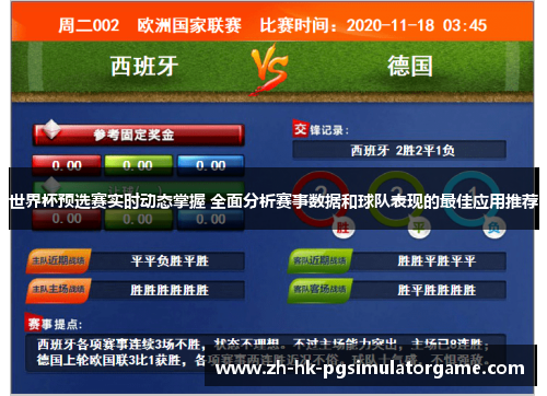 世界杯预选赛实时动态掌握 全面分析赛事数据和球队表现的最佳应用推荐