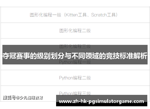 夺冠赛事的级别划分与不同领域的竞技标准解析